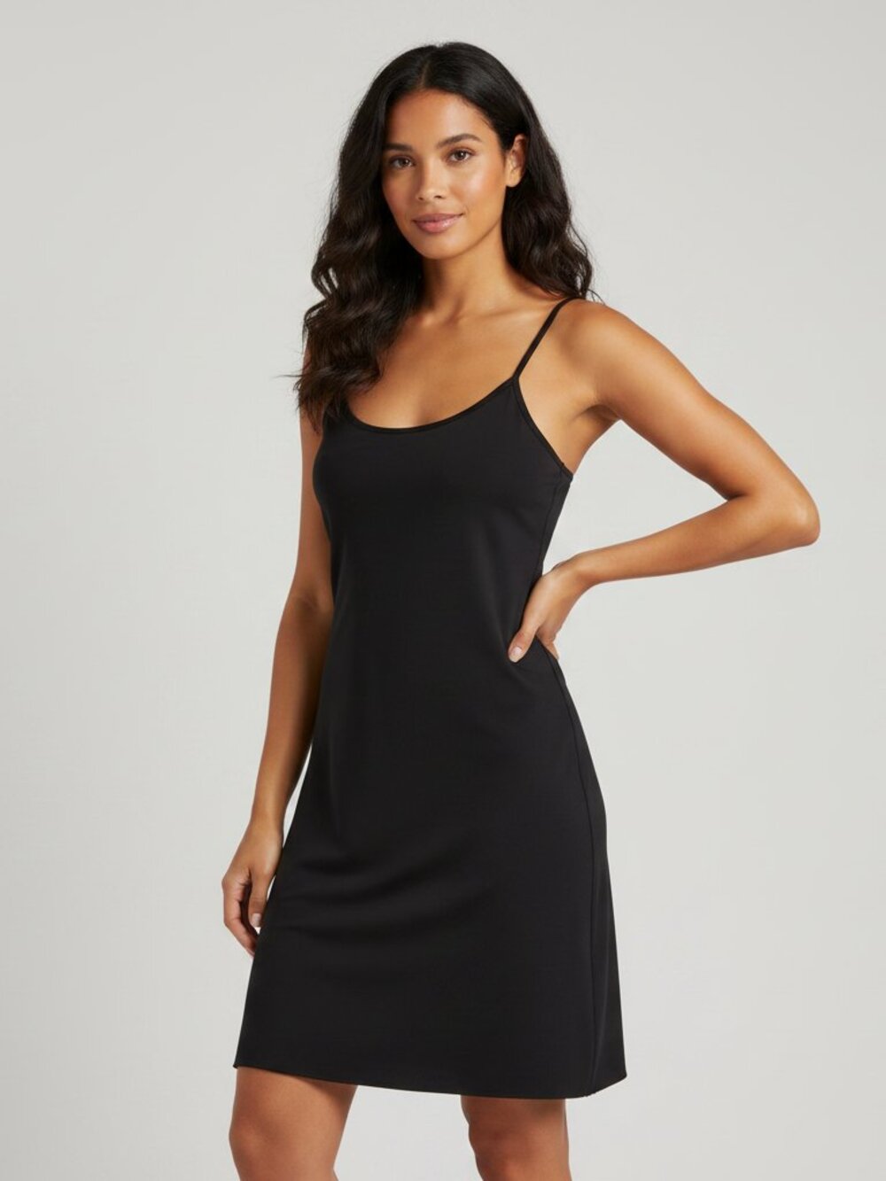 Nordstrom Everyday Invisible Edge Full Slip NWT Black Medium Seamless Layer